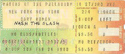 New York Ticket 1980
